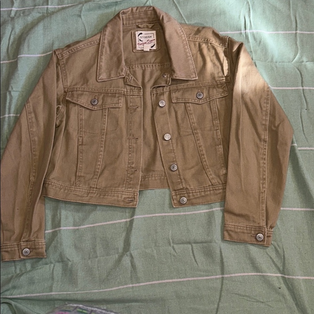 Stoosh Vintage Denim Jacket Tan/Beige